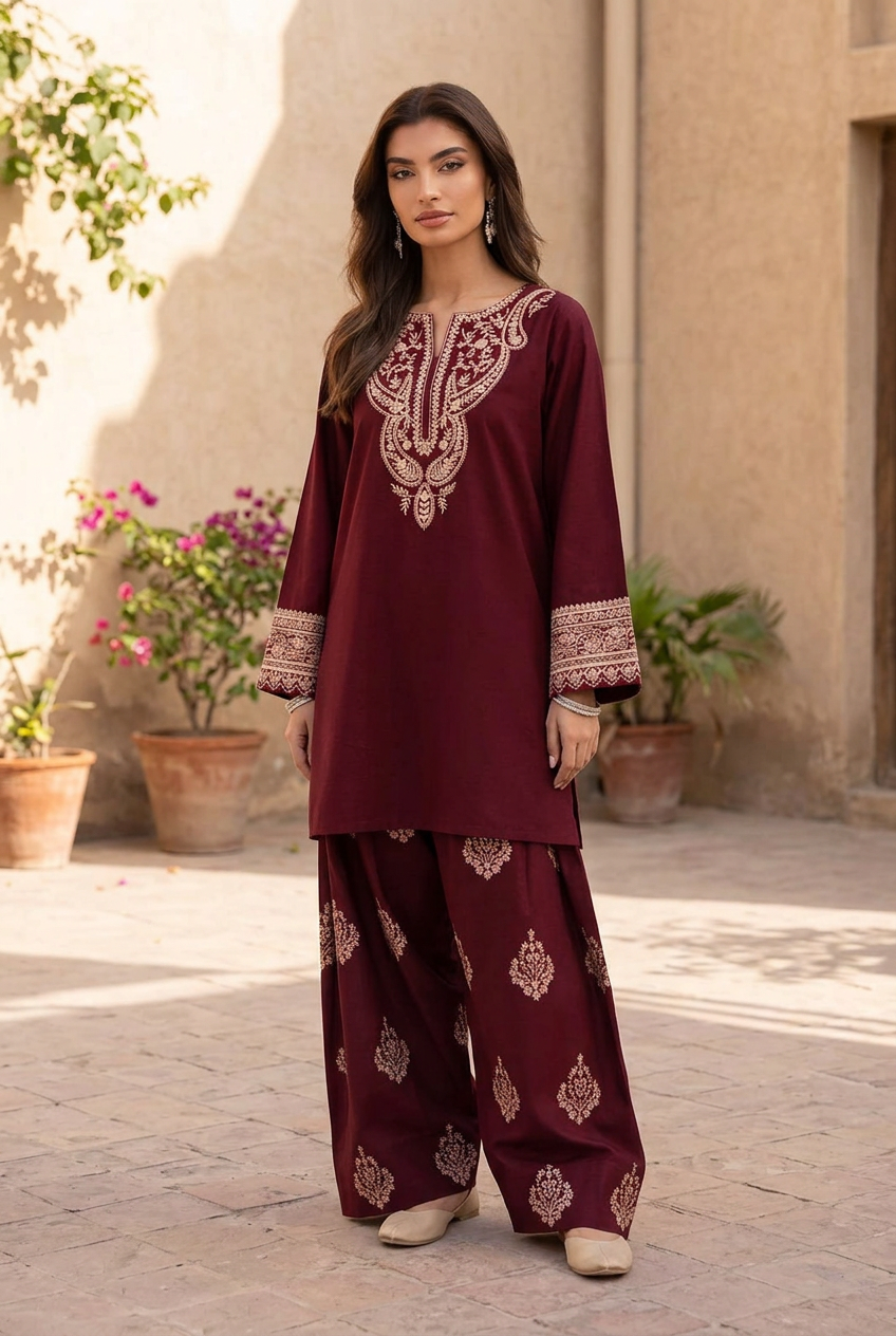 Casual courtyard look