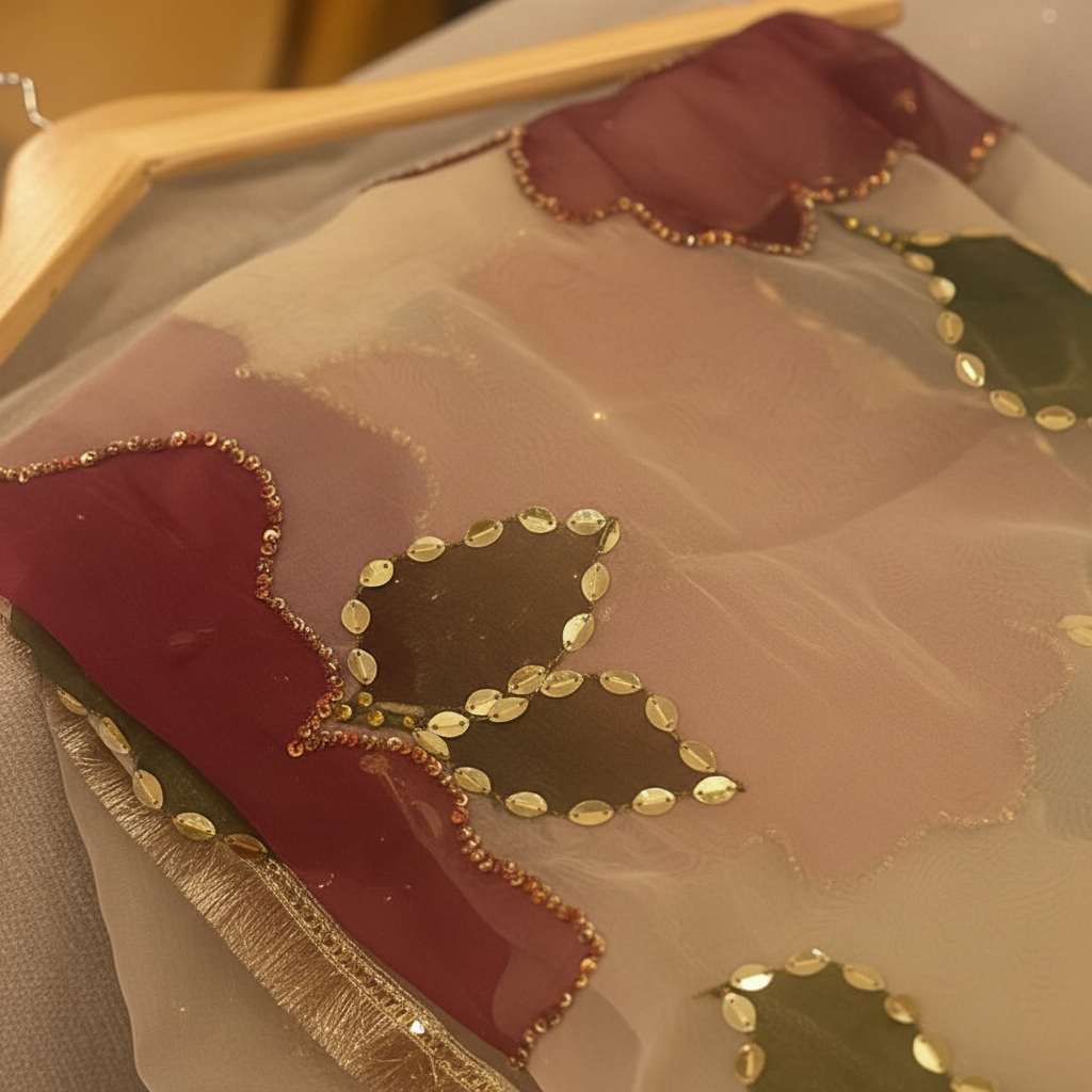 Dupatta Close-Up Detail