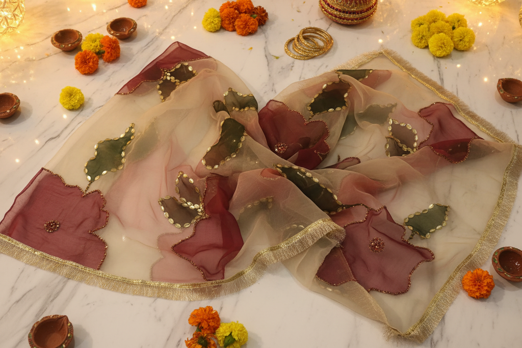 Dupatta Eid Festive Flat Lay