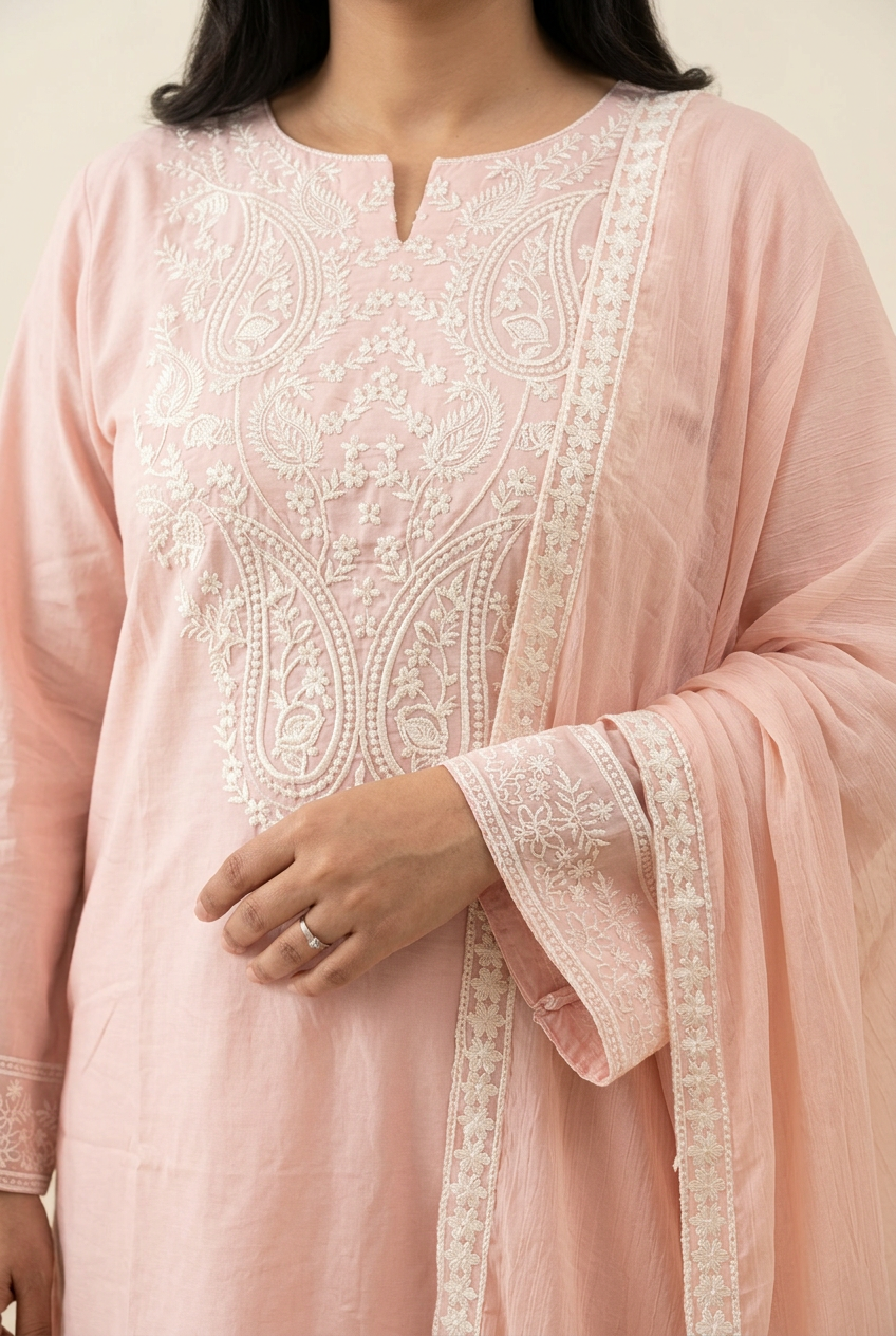 Embroidery detail model view